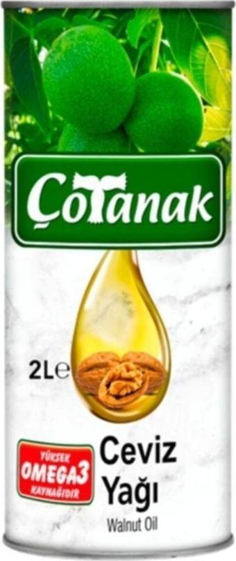 Çotanak Fındık Yağı 2 Litre Teneke