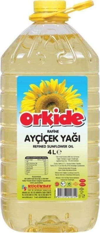 Orkide Ayçiçek Yağı 4 lt