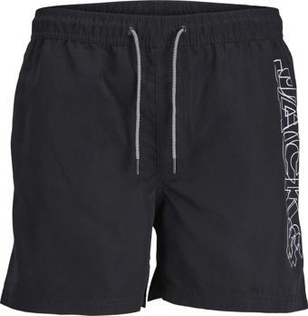 Jack & Jones 12253118 Jpstfiji Jjswim Double Logo Sn Ly Siyah