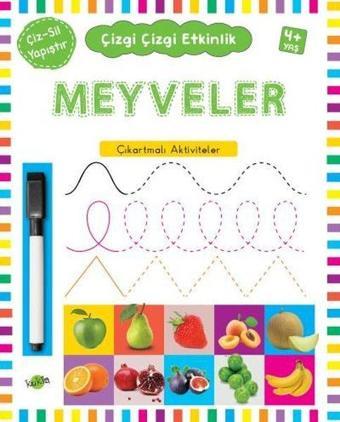 Meyveler Çıkartmalı Aktiviteler 4 Yaş Çizgi Çizgi Etkinlik - Kolektif  - Kukla