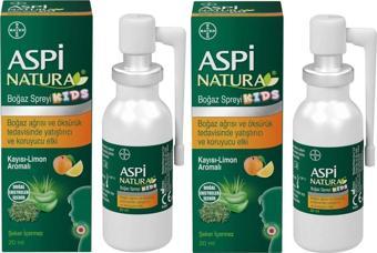 Aspinatura Kids Kayısı & Limon Boğaz Spreyi 20 Ml 2 Adet