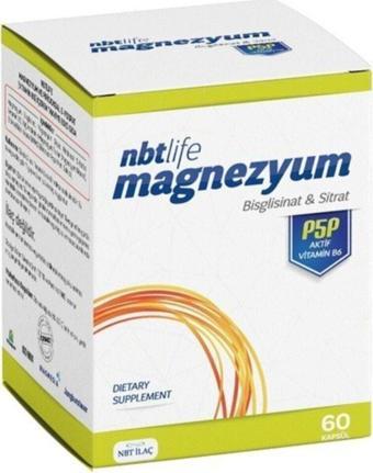 Nbt Life Magnezyum P5P Vitamin B6 60 Kapsül