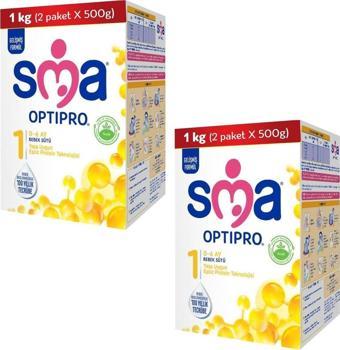 Sma Optipro Probiyotik 1 Bebek Sütü 1000 Gr 2 Adet