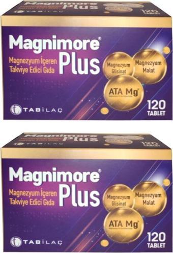 Magnimore Plus Magnezyum 120 Tablet 2 Adet