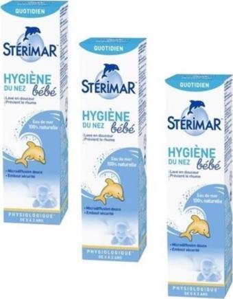 Sterimar Baby Deniz Suyu Burun Spreyi 100Ml 3 Adet