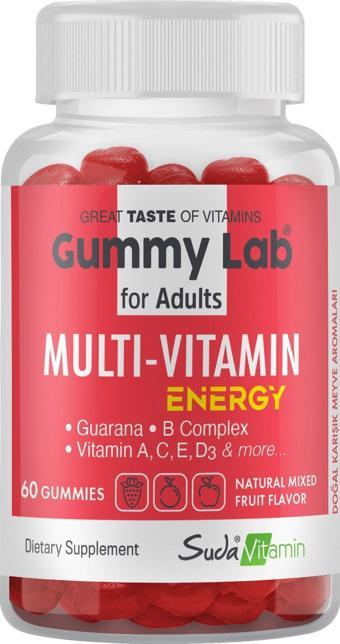 Suda Vitamin Gummylab Multıvıtamın Energy Karışık Ar.60 Gummies