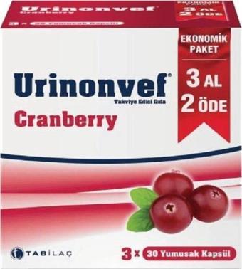 Tab İlaç Urinonvef Cranberry 2Li Paket