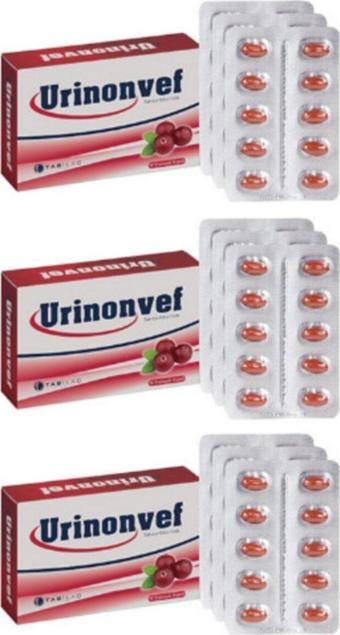 Urinonvef Cranberry Takviye Edici Gıda 3'Lü Set