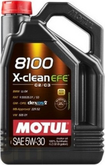 Motul 8100 X-Clean Efe 5W-30 4 Litre Motor Yağı