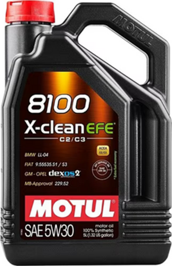 Motul 8100 X-Clean Efe 5W-30 5 Litre