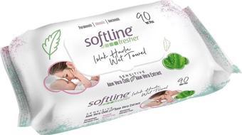 Softline Fresher Sensitive 90 Yaprak 6 Paket Islak Mendil Aloevera Özlü