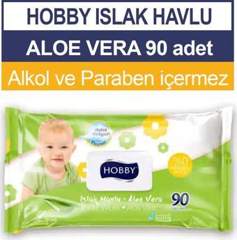 Hobby Islak Havlu Aloe Vera 90'lı