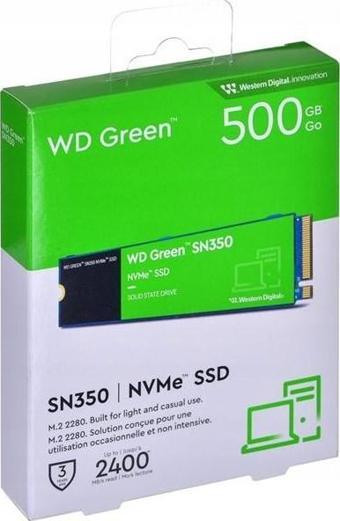 WD GREEN SN350 WDS500G2G0C 500 GB NVME SSD 2400/1500 SSD