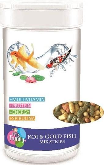 PETS FAMİLY KOI - GOLD FISH MIX STICKS 1L/100g