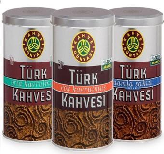 Kahve Dünyası Türk Kahvesi Deneme Paketi 250 G 3'Lü