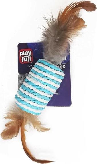 Playfull Hasır Tüylü Top Kedi Oyuncağı 4 Cm