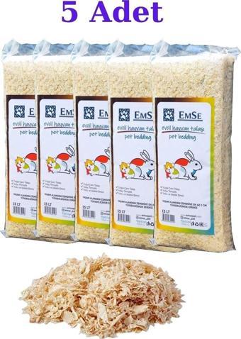 EMSE Tavşan Kemirgen Ginepig Hamster Talaşı 15 Lt X 5 Adet Kampanya