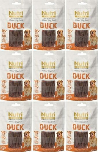 Nutri Canin Duck Tahılsız Ördek Snack Köpek Ödülü 80gr 9 Adet