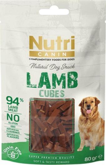 Nutri Canin Tahılsız Kuzulu Küp Köpek Ödül Maması 80gr