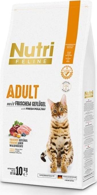 Nutri Feline Adult Poultry Kümes Hayvanlı Yetişkin Kedi Maması 10 kg