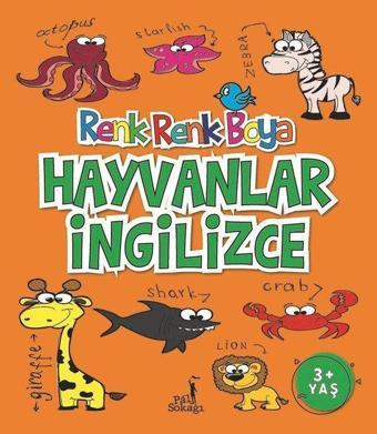 Boyama Kitabı Hayvanlar İngilizce Renk Renk Boya - Kolektif  - Pal Sokağı