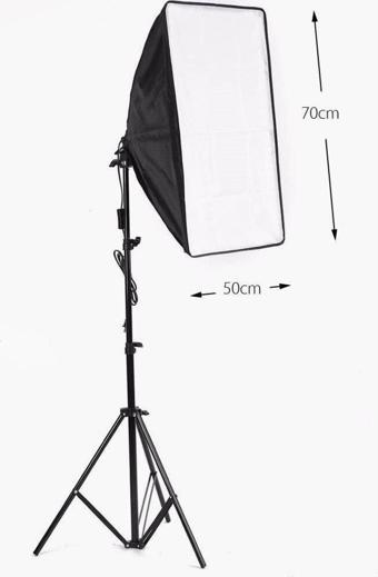 Aa Plus Softbox Sabit Işık Seti 50X70 Cm- 50 Watt (500 Watt Çıkış Gücü)