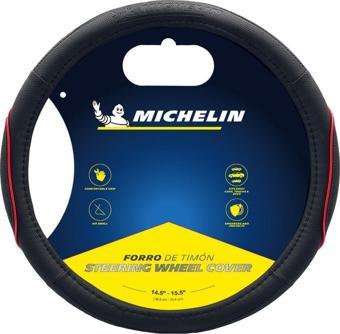 Michelin MC1003NR Premium Suni Deri Direksiyon Kılıfı KIRMIZI