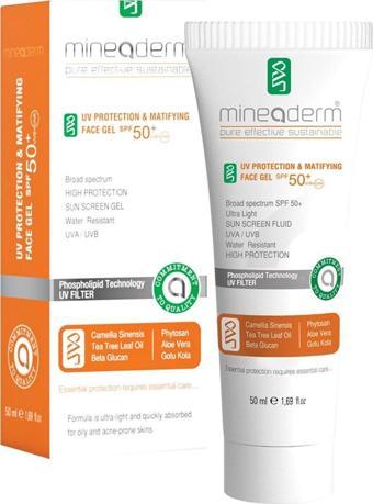 Mineaderm Uv Protection&Matifying Face Gel SPF50+ 50 ml 