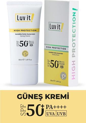 Luv it! Spf50+ Pa++++ Uva Uvb Yüksek Korumalı Leke Karşıtı Güneş Kremi 50 Ml