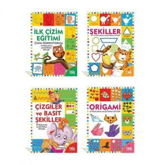 Sihirli Çizimler Seti - 4 Kitap Takım - Halk Kitabevi Yayınevi
