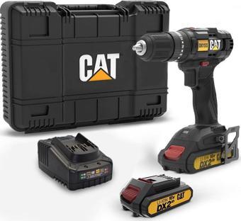 CAT DX155.1 18Volt/2.0Ah Li-ion Çift Akülü Profesyonel Şarjlı Darbeli Matkap
