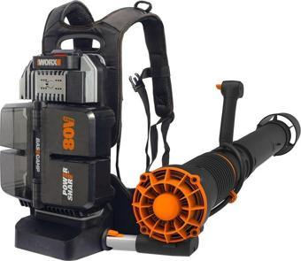 WORX WG572E 80Volt 4.0Ah. Li-ion Profesyonel Devir Ayarlı Sırt Tipi Kömürsüz Yaprak Üfleme