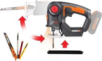 WORX WX550.9 20Volt Profesyonel Dekupaj ve Tilki Kuyruğu Testere (Akü Dahil Değildir)