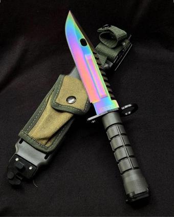 M9 Bayonet Kamp Bıçağı Rainbow
