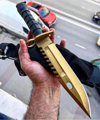 USA Bayonet Gold Bıçak Kılıflı ile Birlikte