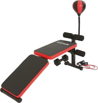 Kochler Katlanabilir Fitness Ağırlık Sehpası - Mekik Aleti - Boks Topu -tüm Vücut Egzersiz Aleti Gym Bench