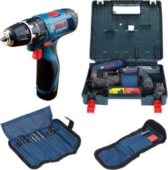 Bosch Professional Gsb 120-lı 1,5ah Akülü Darbeli Delme Vidalama + Aksesuar Seti - 06019f3007