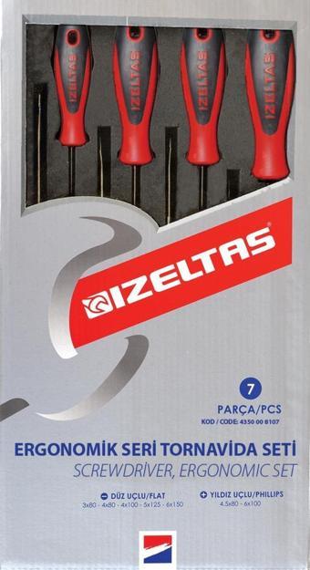 Stilson Izeltaş Ergonomik Seri Takım Tornavida Seti Yıldız -düz (7 PARÇA)