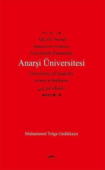 Anarşi Üniversitesi - Muhammed Tolga Gedikkaya - Sokak Kitapları Yayınları