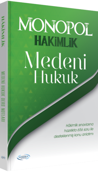 2024 Hakimlik Medeni Hukuk Ders Notları ve Soruları - Monopol Yayınları