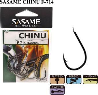 Sasame F-714 Chinu Black Nickel Olta İğnesi, No:2