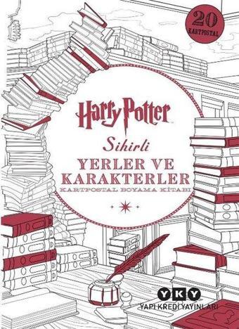 Harry Potter Sihirli Yerler ve Karakterler - Kartpostal Boyama Kitabı - Kolektif  - Yapı Kredi Yayınları