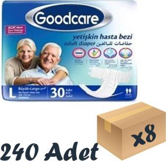 Goodcare Bel Bantlı Yetişkin Hasta Bezi Large 30'Lu 8 Paket 240 Adet