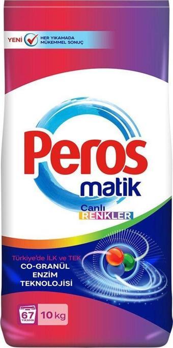 Peros Matik Toz Deterjan Canlı Renkler 10 Kg