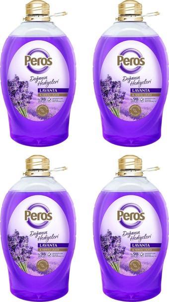 Peros Sıvı Sabun Lavanta & Neroli Çiçeği 3 Kg X 4 Li Süper Avantaj Paketi