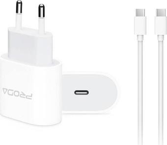 Proda 20W Usb-C To Lightning Hızlı Şarj Adaptörü Pd Güç Şarj Cihazı