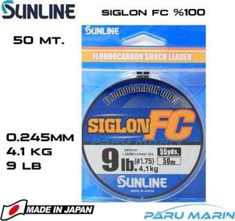 SUNLINE Siglon %100 Florokarbon Misina 0.245mm 50 Mt.