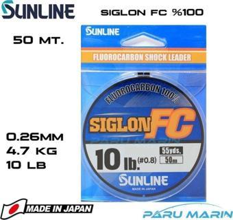 SUNLINE Siglon %100 Florokarbon Misina 0.265mm 50 Mt.