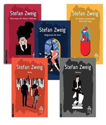 Stefan Zweig Edebiyat Seti - 5 Kitap Takım - Stefan Zweig - Platform Kültür Sanat Yayınları