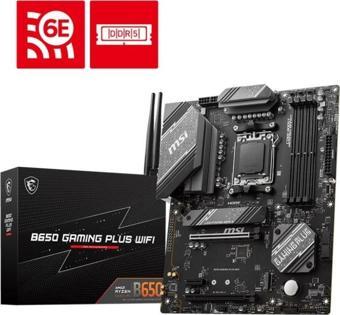 MSI B650 GAMING PLUS WIFI  AM5 SOKET DDR5 6000 HDMI DP M.2 ATX